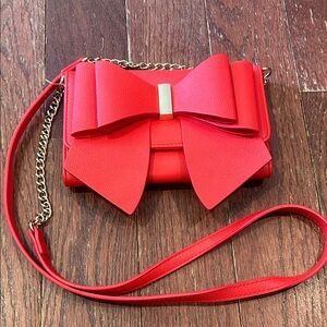 Like Dreams Red Bow Accent Women's Bag